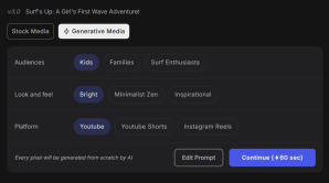 Surfing video options