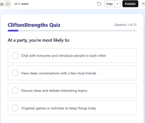 Quiz interface